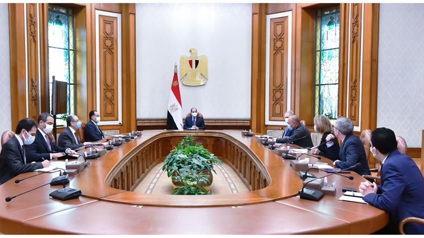 الرئيس عبد الفتاح السيسي يستقبل الرئيس التنفيذي لشركة سكاتك لتوليد الطاقة الجديدة والمتجددة 15/12/2021