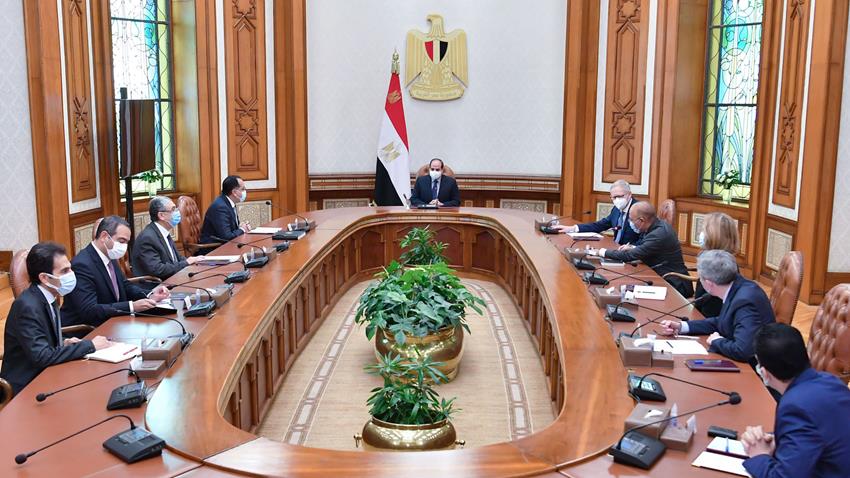 الرئيس عبد الفتاح السيسي يستقبل الرئيس التنفيذي لشركة سكاتك لتوليد الطاقة الجديدة والمتجددة 15/12/2021