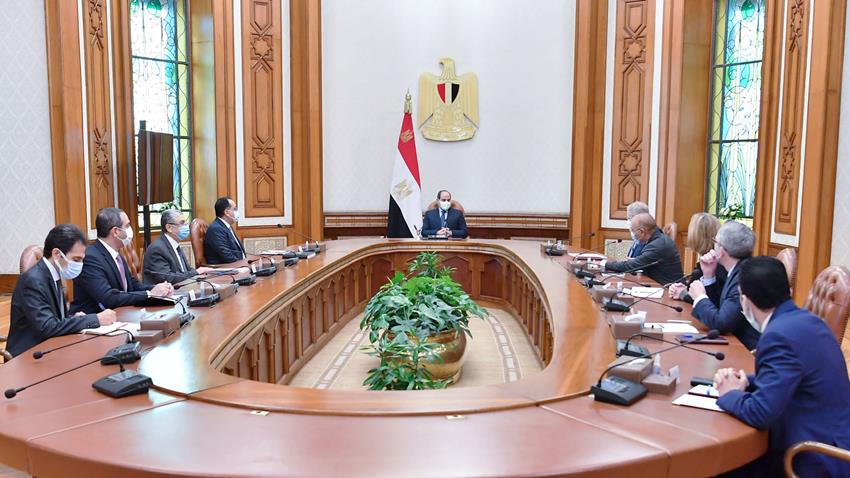 الرئيس عبد الفتاح السيسي يستقبل الرئيس التنفيذي لشركة سكاتك لتوليد الطاقة الجديدة والمتجددة 15/12/2021