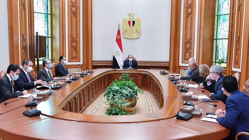 الرئيس عبد الفتاح السيسي يستقبل الرئيس التنفيذي لشركة سكاتك لتوليد الطاقة الجديدة والمتجددة 15/12/2021