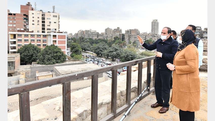 الرئيس عبد الفتاح السيسي يتفقد عدد من مشروعات تطوير القاهرة الكبرى