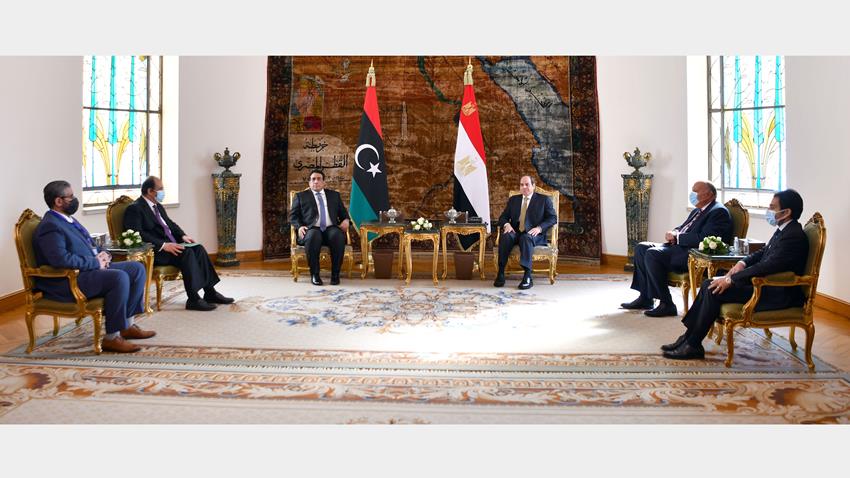 الرئيس عبد الفتاح السيسي يستقبل رئيس المجلس الرئاسي الليبي 21/12/2021