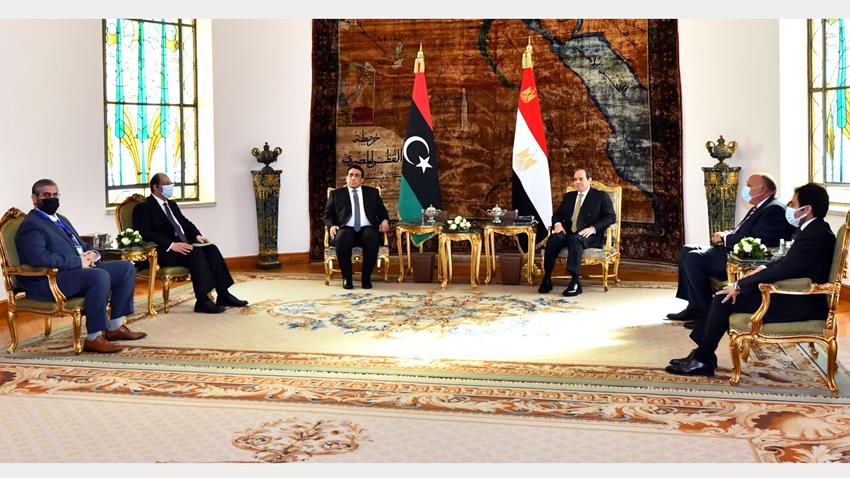 الرئيس عبد الفتاح السيسي يستقبل رئيس المجلس الرئاسي الليبي 21/12/2021