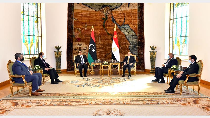 الرئيس عبد الفتاح السيسي يستقبل رئيس المجلس الرئاسي الليبي 21/12/2021