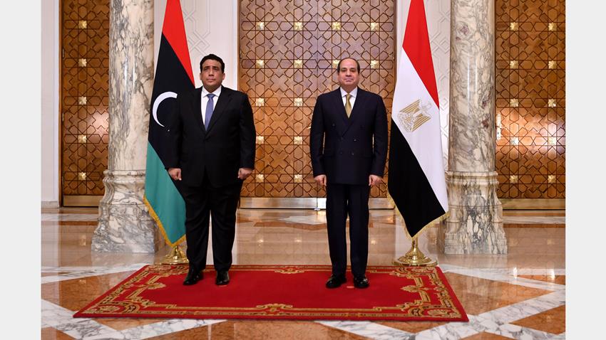 الرئيس عبد الفتاح السيسي يستقبل رئيس المجلس الرئاسي الليبي 21/12/2021