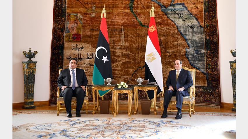 الرئيس عبد الفتاح السيسي يستقبل رئيس المجلس الرئاسي الليبي 21/12/2021