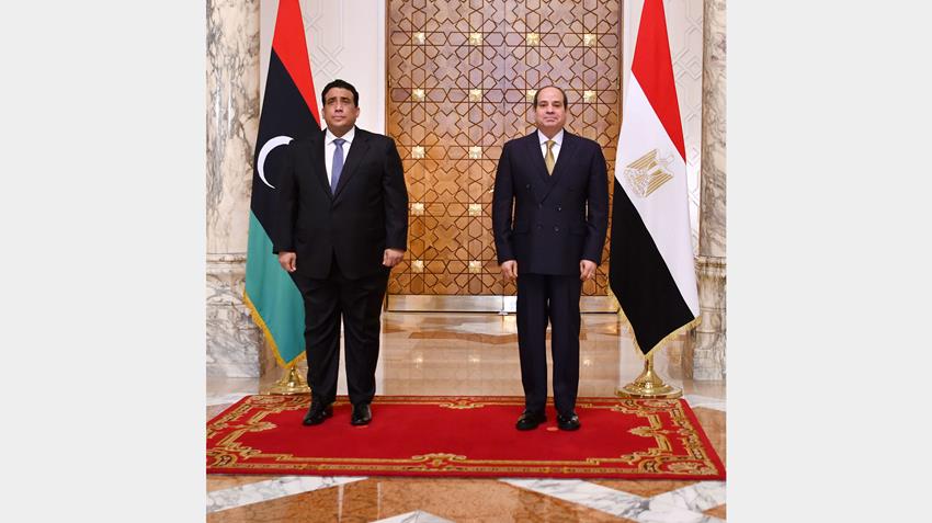 الرئيس عبد الفتاح السيسي يستقبل رئيس المجلس الرئاسي الليبي 21/12/2021