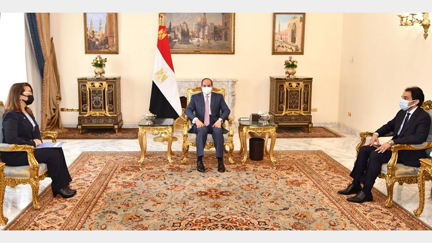 الرئيس عبد الفتاح السيسي يستقبل وكيل السكرتير العام للأمم المتحدة 2-1-2021