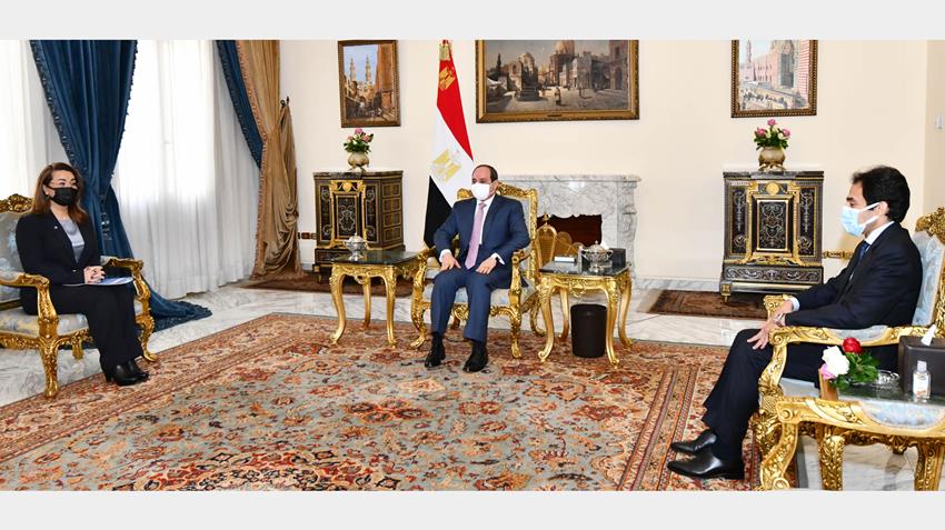 الرئيس عبد الفتاح السيسي يستقبل وكيل السكرتير العام للأمم المتحدة 2-1-2021
