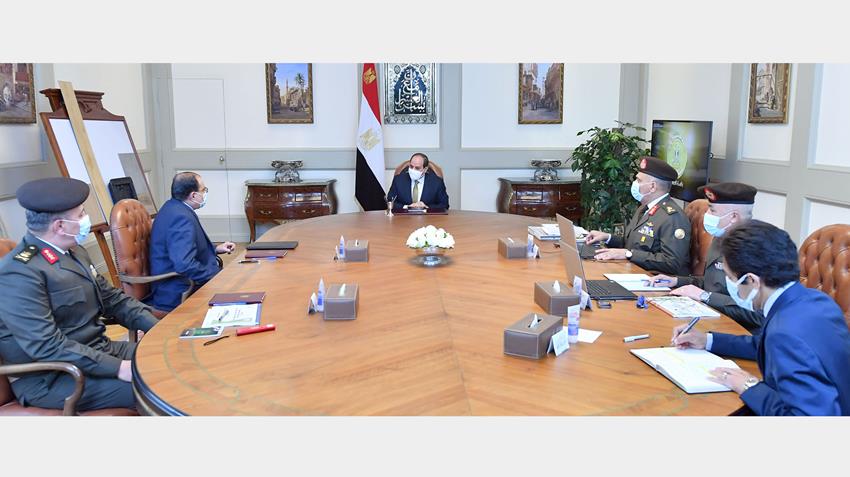 الرئيس عبد الفتاح السيسي يتابع جهود الحفاظ على البيئة في إطار إدارة وإعادة تدوير المخلفات الصناعية 4-1-2022