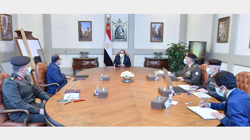 الرئيس عبد الفتاح السيسي يتابع جهود الحفاظ على البيئة في إطار إدارة وإعادة تدوير المخلفات الصناعية 4-1-2022