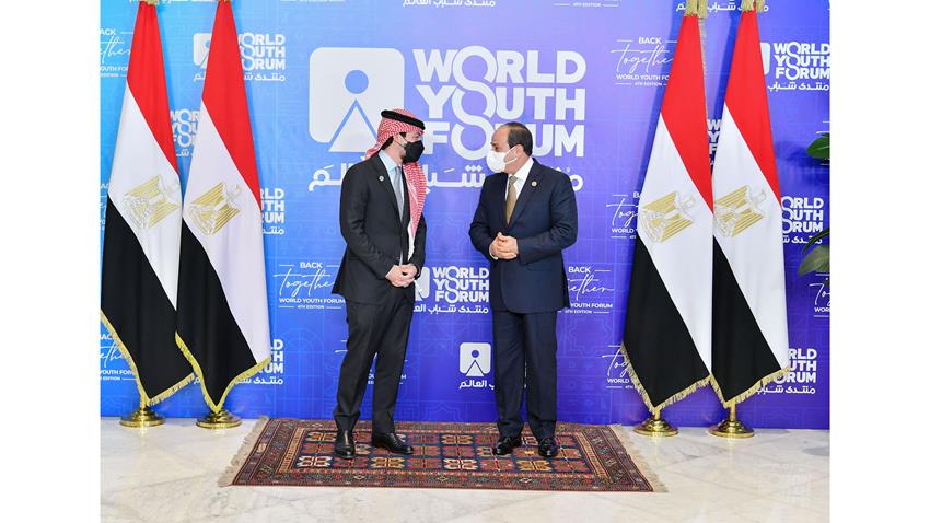 الرئيس عبد الفتاح السيسي يشهد افتتاح فعاليات النسخة الرابعة من منتدى شباب العالم 10/1/2022