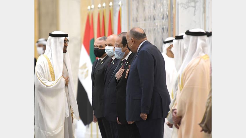 الرئيس عبد الفتاح السيسي يلتقي ولي عهد أبو ظبي بالعاصمة الإماراتية أبو ظبي