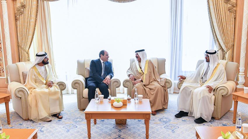 President El-Sisi Participates in Quadripartite Talks in Abu Dhabi