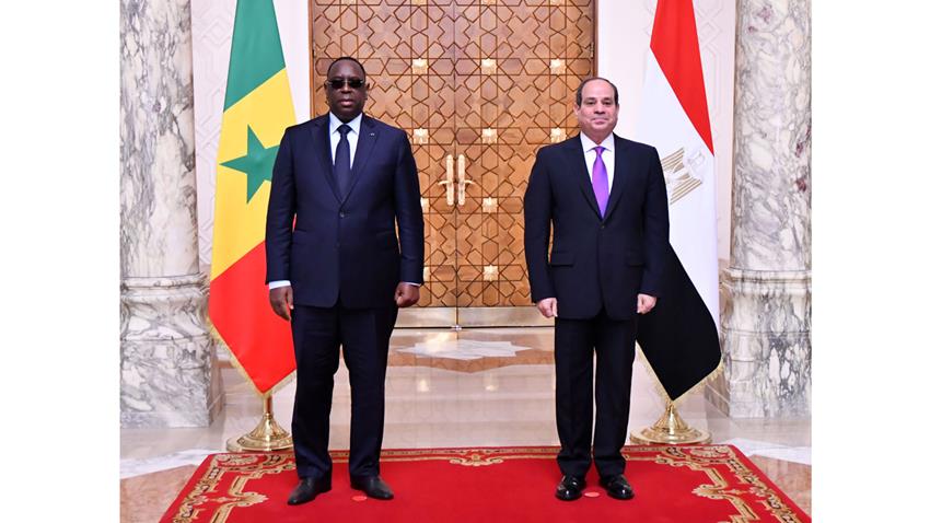 الرئيس عبد الفتاح السيسي يستقبل رئيس جمهورية السنغال 29/1/2022