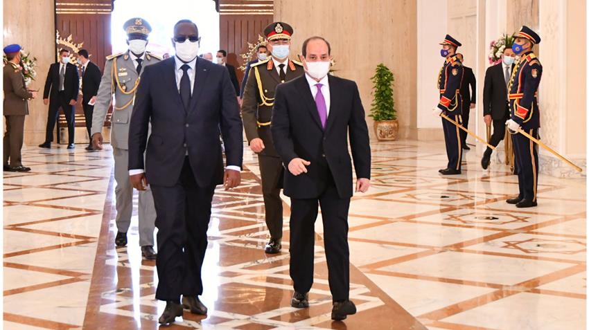 الرئيس عبد الفتاح السيسي يستقبل رئيس جمهورية السنغال 29/1/2022
