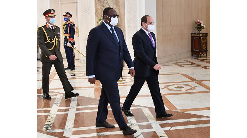 الرئيس عبد الفتاح السيسي يستقبل رئيس جمهورية السنغال 29/1/2022