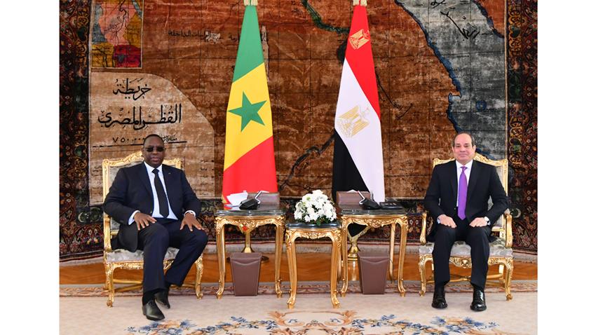 الرئيس عبد الفتاح السيسي يستقبل رئيس جمهورية السنغال 29/1/2022