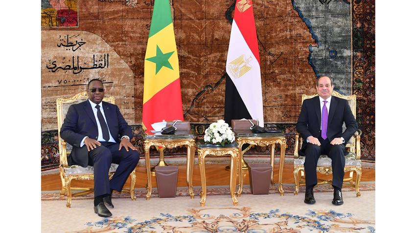 الرئيس عبد الفتاح السيسي يستقبل رئيس جمهورية السنغال 29/1/2022