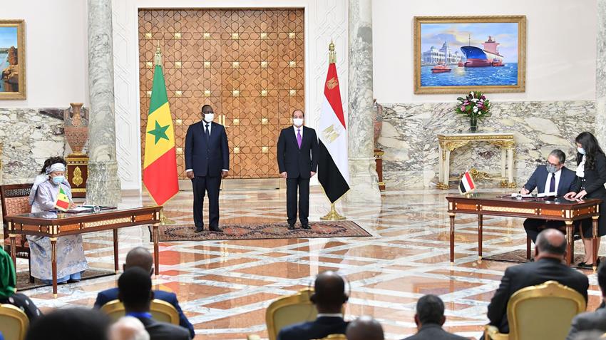 الرئيس عبد الفتاح السيسي يستقبل رئيس جمهورية السنغال 29/1/2022