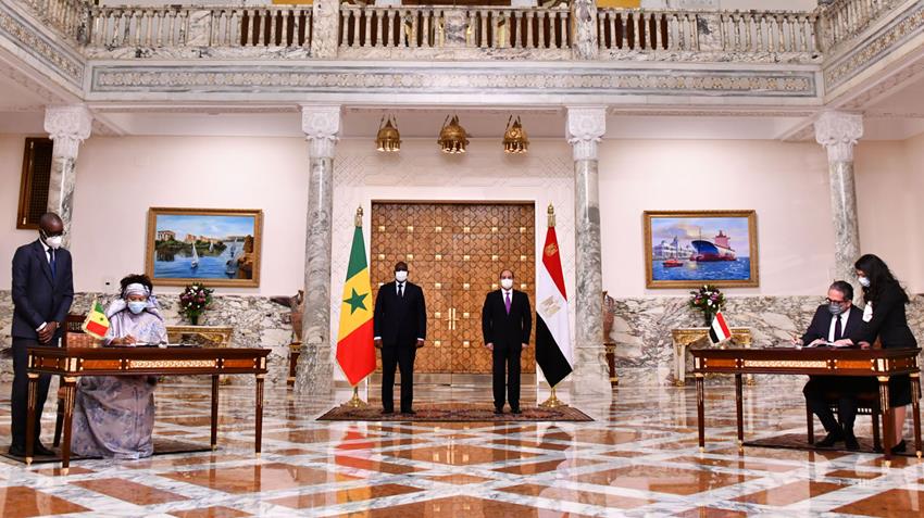 الرئيس عبد الفتاح السيسي يستقبل رئيس جمهورية السنغال 29/1/2022