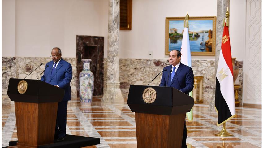 كلمة الرئيس عبد الفتاح السيسي خلال المؤتمر الصحفي المشترك مع رئيس جمهورية جيبوتي الشقيقة 7/2/2022