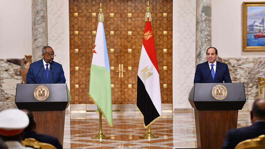 كلمة الرئيس عبد الفتاح السيسي خلال المؤتمر الصحفي المشترك مع رئيس جمهورية جيبوتي الشقيقة 7/2/2022
