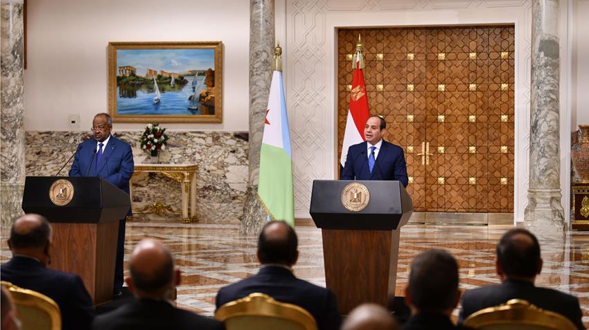 Allocution du Président Al-Sissi à la conférence de presse conjointe avec le Président de Djibouti