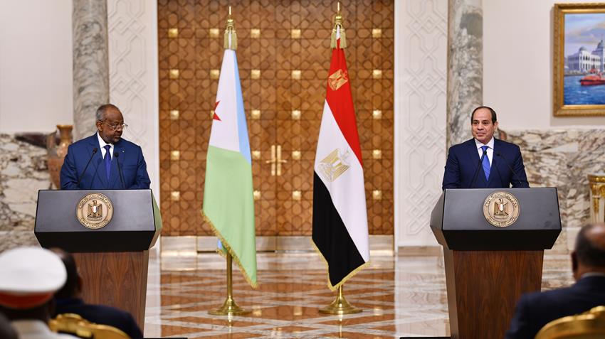 Allocution du Président Al-Sissi à la conférence de presse conjointe avec le Président de Djibouti