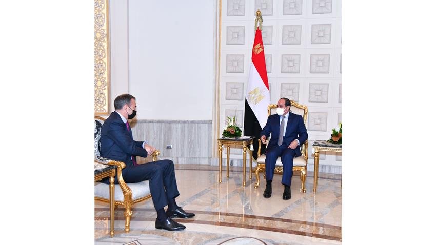 الرئيس عبد الفتاح السيسي يستقبل الرئيس التنفيذي لشركة بريتيش بيتروليوم "بي بي" 14-02-2022