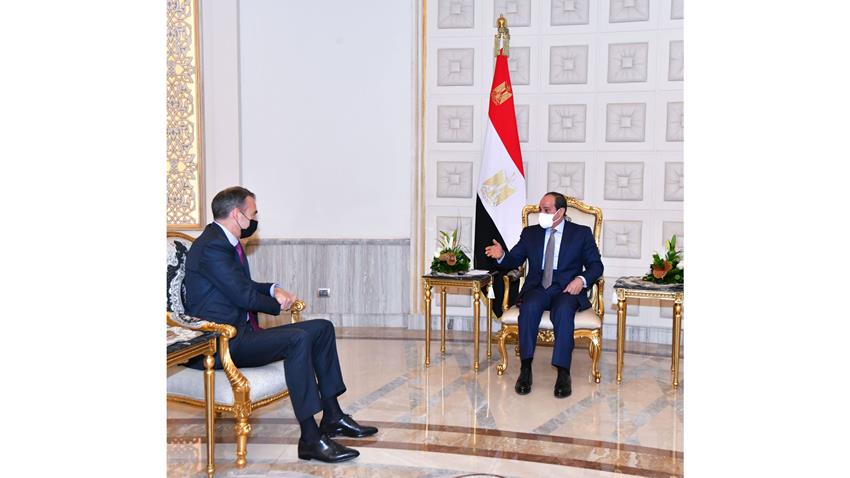 الرئيس عبد الفتاح السيسي يستقبل الرئيس التنفيذي لشركة بريتيش بيتروليوم "بي بي" 14-02-2022