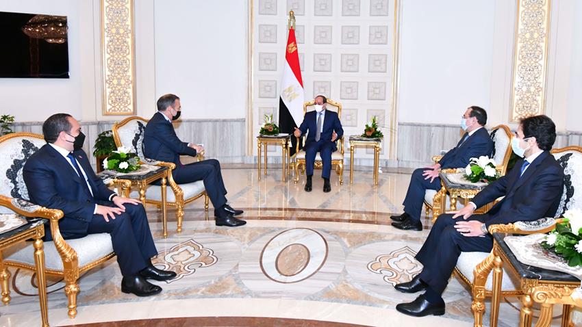 الرئيس عبد الفتاح السيسي يستقبل الرئيس التنفيذي لشركة بريتيش بيتروليوم "بي بي"