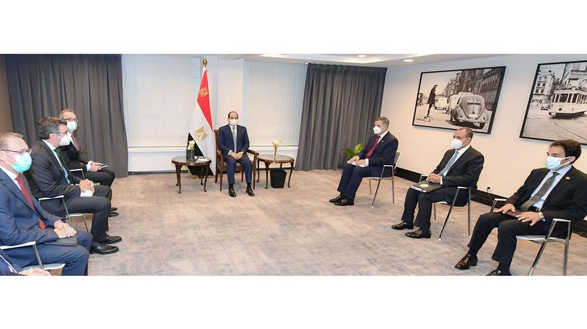 الرئيس عبد الفتاح السيسي يتابع مع الشركات البلجيكية التعاون في مجال إنتاج الهيدروجين الأخضر