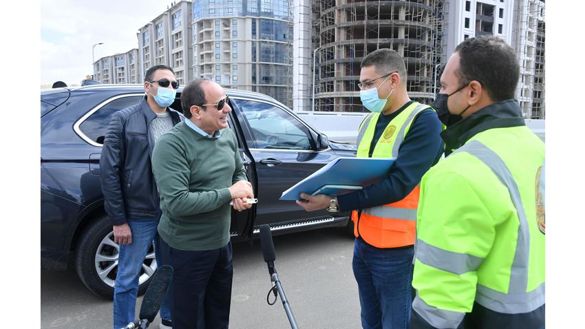 الرئيس عبد الفتاح السيسي يتفقد عددًا من مشروعات تطوير القاهرة الكبرى 25-2-2022