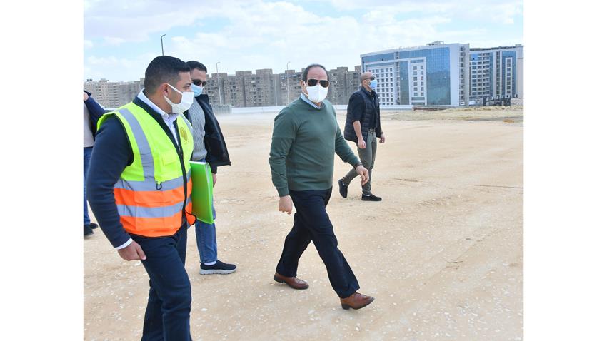 الرئيس عبد الفتاح السيسي يتفقد عدد من مشروعات تطوير القاهرة الكبرى 25-2-2022