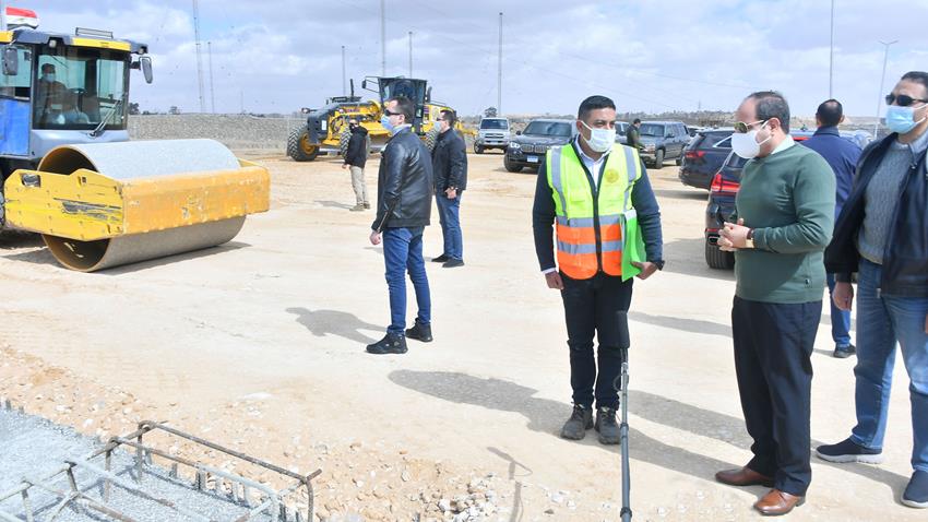 الرئيس عبد الفتاح السيسي يتفقد عدد من مشروعات تطوير القاهرة الكبرى 25-2-2022