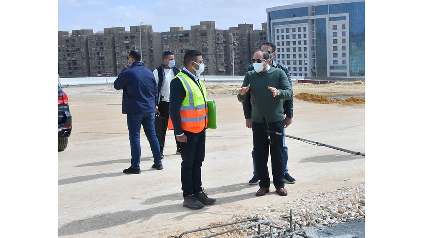 الرئيس عبد الفتاح السيسي يتفقد عدد من مشروعات تطوير القاهرة الكبرى 25-2-2022