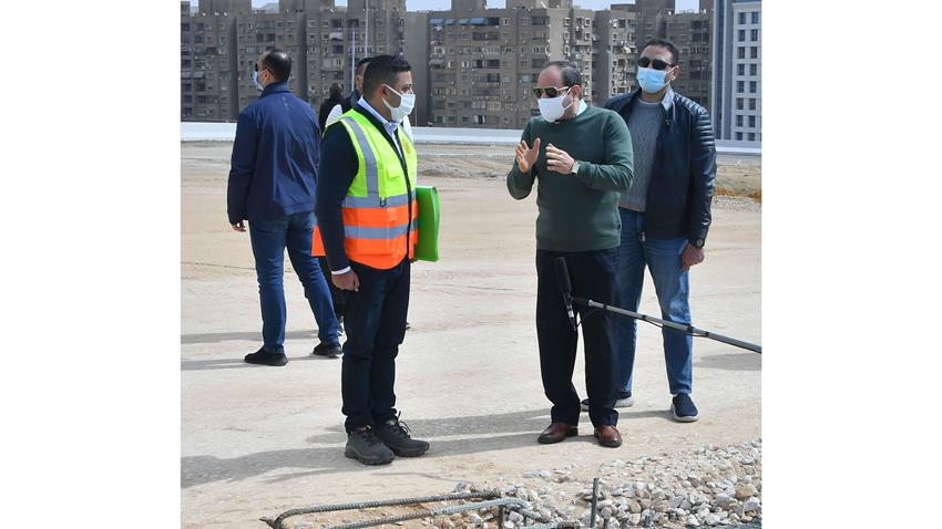 الرئيس عبد الفتاح السيسي يتفقد عدد من مشروعات تطوير القاهرة الكبرى 25-2-2022