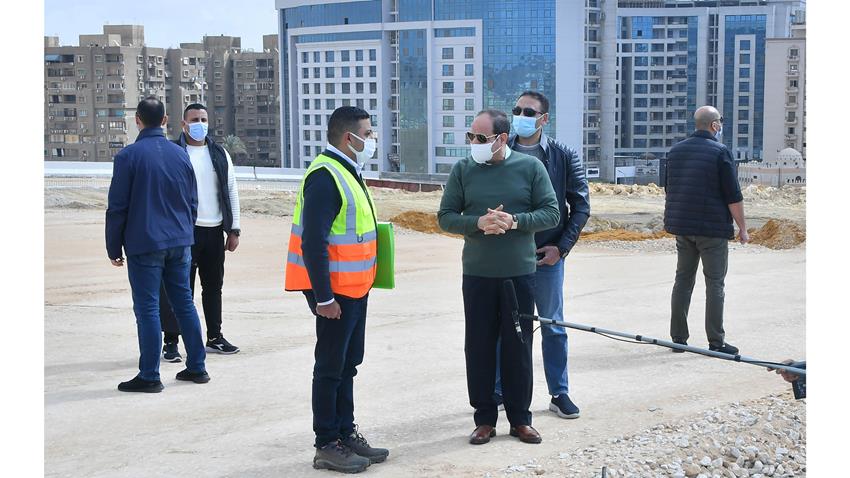 الرئيس عبد الفتاح السيسي يتفقد عدد من مشروعات تطوير القاهرة الكبرى 25-2-2022