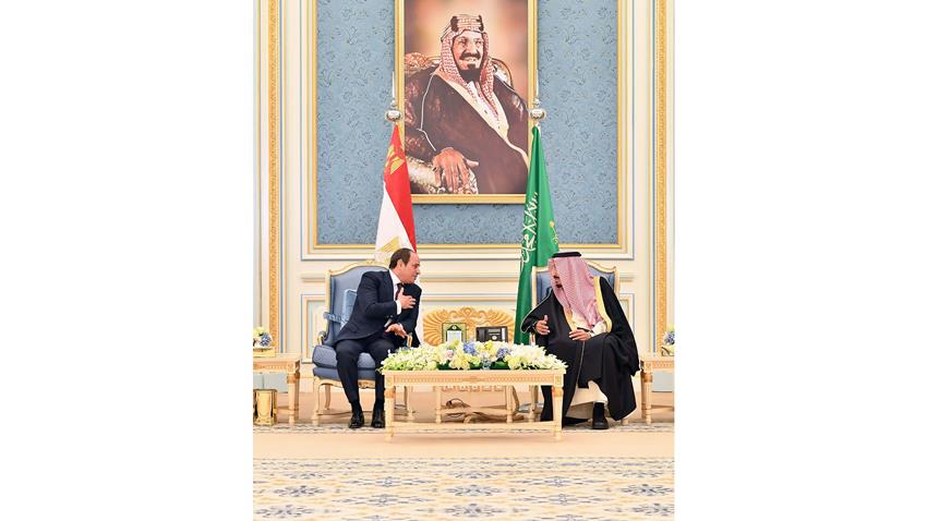 الرئيس عبد الفتاح السيسي يلتقي ملك المملكة العربية السعودية وخادم الحرمين الشريفين 8-03-2022