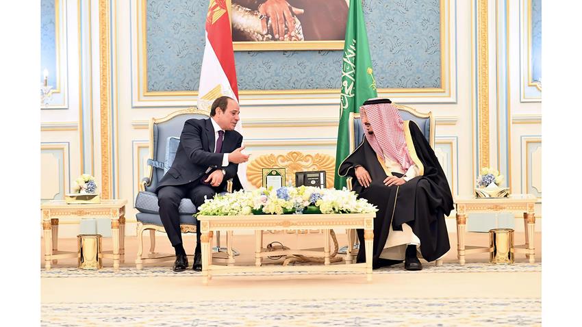 الرئيس عبد الفتاح السيسي يلتقي ملك المملكة العربية السعودية وخادم الحرمين الشريفين 8-03-2022