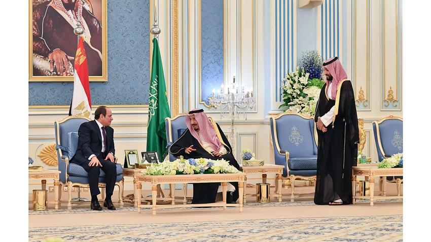 الرئيس عبد الفتاح السيسي يلتقي ملك المملكة العربية السعودية وخادم الحرمين الشريفين 8-03-2022
