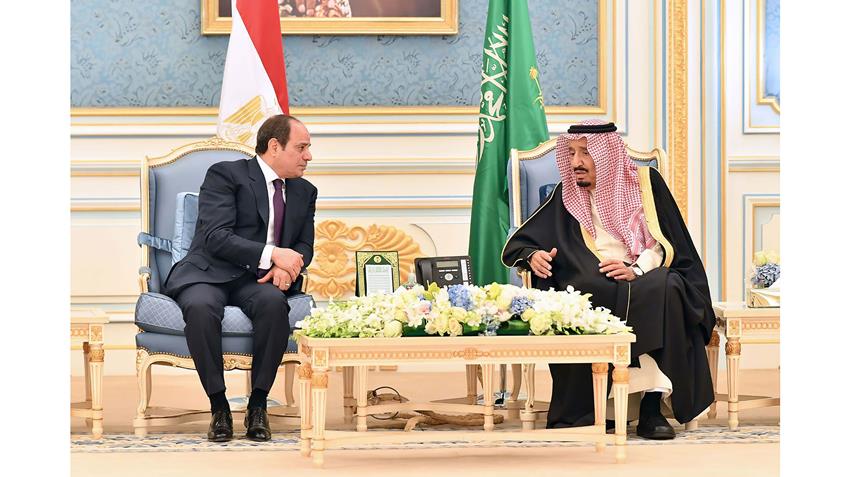 الرئيس عبد الفتاح السيسي يلتقي ملك المملكة العربية السعودية وخادم الحرمين الشريفين 8-03-2022
