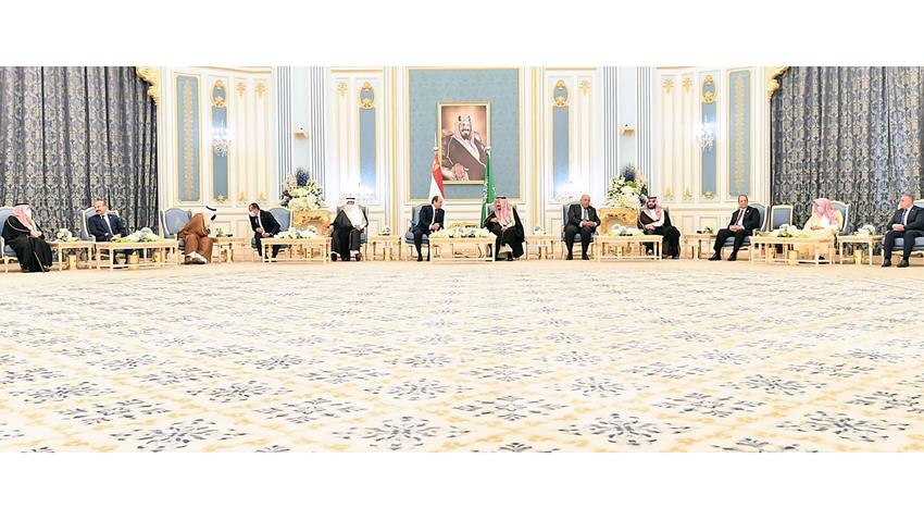 الرئيس عبد الفتاح السيسي يلتقي ملك المملكة العربية السعودية وخادم الحرمين الشريفين 8-03-2022