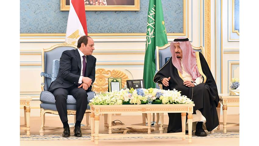 الرئيس عبد الفتاح السيسي يلتقي ملك المملكة العربية السعودية وخادم الحرمين الشريفين 8-03-2022