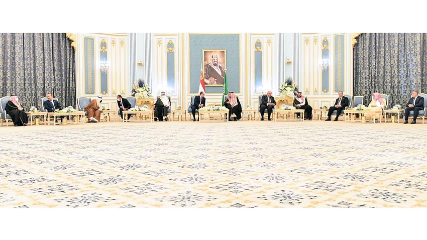 الرئيس عبد الفتاح السيسي يلتقي ملك المملكة العربية السعودية وخادم الحرمين الشريفين 8-03-2022
