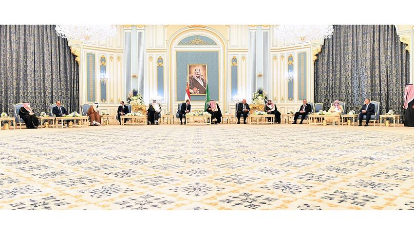 الرئيس عبد الفتاح السيسي يلتقي ملك المملكة العربية السعودية وخادم الحرمين الشريفين 8-03-2022