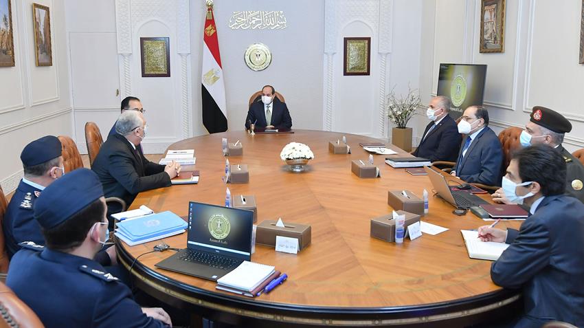 الرئيس عبد الفتاح السيسي يتابع تطورات الموقف التنفيذي للمشروع القومي للإنتاج الزراعي مستقبل مصر