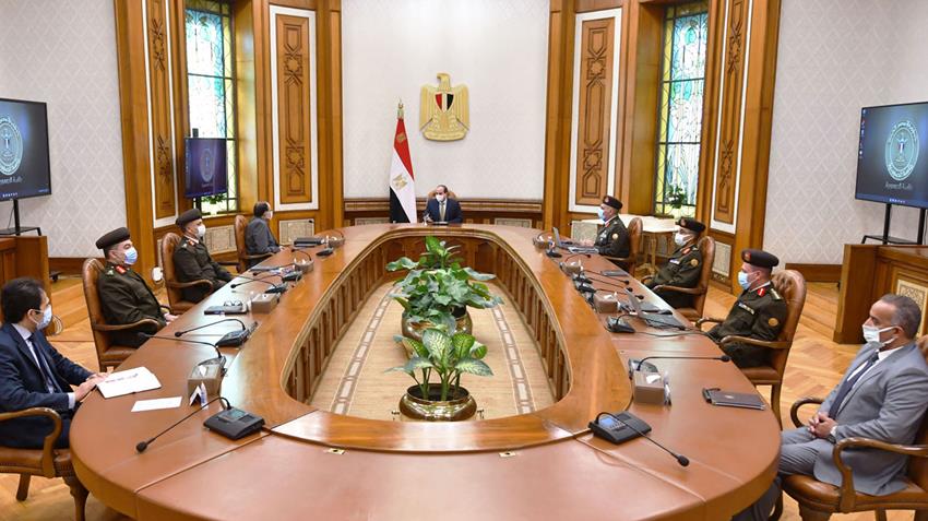 السيد الرئيس يوجه بالتركيز على امتلاك القدرة بتوطين صناعة وتكنولوجيا قطاع التشييد والبنية الأساسية 19/3/2022