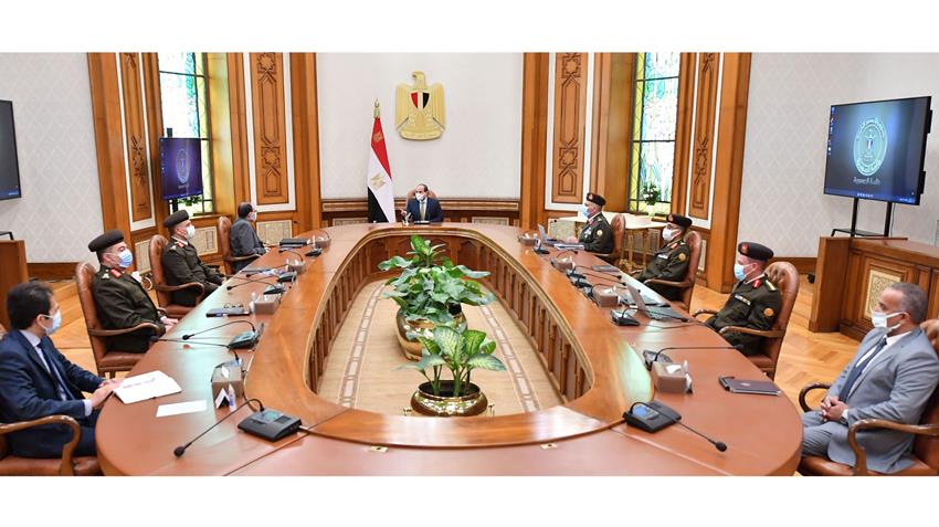 السيد الرئيس يوجه بالتركيز على امتلاك القدرة بتوطين صناعة وتكنولوجيا قطاع التشييد والبنية الأساسية 19/3/2022